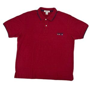 Carnival Shirt Mens XL Red Cruise Short Sleeve Polo‎